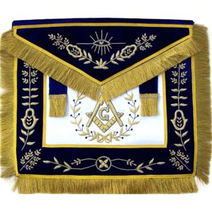 Tablier violet de maître maçon de loge - Product Image 1