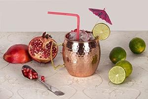 2025 vente chaude koi fabriqué à la main brillant Moscou Mule bière tasse tasse Mocktail Cocktail Serveware Drinkware Barware avec poignée en laiton - Product Image 6