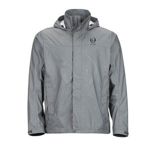 Chaqueta Cortavientos con Capucha de Lona para Hombre, Fabricada en Pakistán, Casual, Invierno, Bajo MOQ, Resistente al Viento, Transpirable, Logotipo Frontal Personalizable - Product Image 1