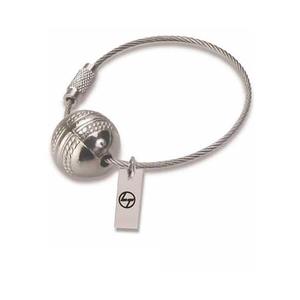 พวงกุญแจโลหะผสมสังกะสีสำหรับนักสะสมหรือเป็นของขวัญแบบลูกบอลคริกเก็ตสไตล์วินเทจ - Product Image 1