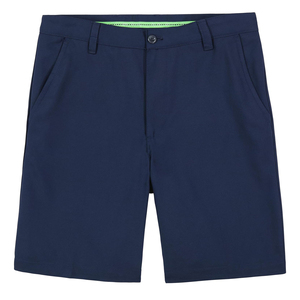 Pantalones cortos de golf para hombre con logotipo personalizado altamente exigente, pantalones cortos de golf informales de cintura media hechos de algodón y poliéster con bolsillos - Product Image 1