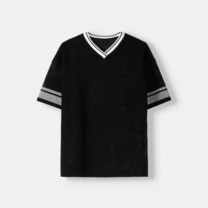 Camisetas Formales de Malla con Cuello en V para Hombre, Impresión Personalizada OEM, Ecológicas, Antiarrugas, Serigrafía, Tallas y Colores Personalizados - Product Image 5