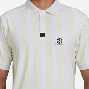 Camiseta de media manga de verano de alta calidad para hombre, tela de punto transpirable con patrón de letras bordadas, manga corta para Polo - Product Image 4