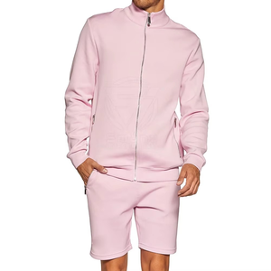Wholesale Custom Logo <b>Track</b> Joggers Suit Sweat Sports Short Tracksuits 2piece Shorts Sets 2 Piece <b>T</b> Shirt and Shorts Men's Set - Product Image 2