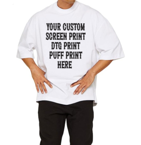 Camiseta de gran tamaño personalizada de alta calidad 100% peinado preencogido de algodón de talla grande camisetas de etiqueta privada de gran tamaño camisetas para hombre - Product Image 4