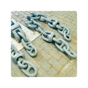 Chaînes à maillons à goujon de qualité marine de 40mm Ancre d'amarrage en mer en acier allié et structure de chaîne soudée d'expédition - Product Image 6