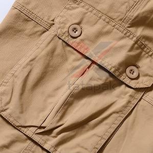กางเกงขาสั้นผู้ชายคุณภาพสูง สีพื้น ผ้าแคนวาส 100% ระบายอากาศ แห้งเร็ว ขนาดสั่งทำได้ สไตล์ลำลอง ออกกำลังกาย วิ่งจ๊อกกิ้ง ขายส่ง - Product Image 4