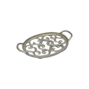 ถาดเสิร์ฟโลหะสไตล์โมเดิร์นถาดตกแต่งบ้านสำหรับงานแต่งงานถาดจานดูดี - Product Image 2