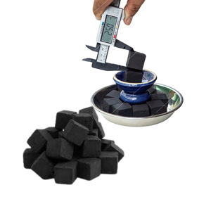 Cube de charbon de bois Shisha noix de coco taille personnalisée du fabricant du Vietnam livraison rapide motif de coquille de gril de feu de camp prêt pour l'exportation - Product Image 3