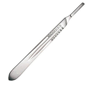 Manche de scalpel en acier inoxydable sur mesure DARLEYS SURGICAL CO, certifié CE, instrument chirurgical manuel réutilisable, argenté général - Product Image 3