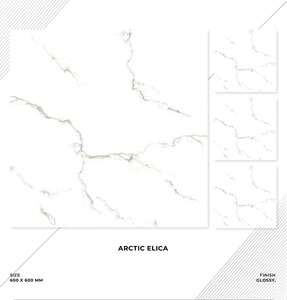 Listo para enviar Foshan Cerámica Mármol Blanco 600x600 600x1200mm Azulejos de porcelana esmaltada para piso - Product Image 4