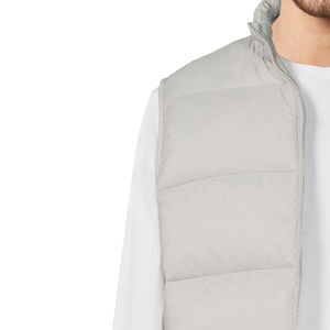 Street-wear Warm Quilted Multicoloured Puffer Jacket Breathable Custom OEM Designs <b>Men's</b> Casual Puffer <b>Vest</b> & Waistcoat - Product Image 4