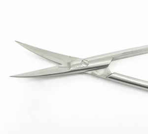 Ciseaux Kelly 16cm/18cm manche en or TC pointe pointue incurvée et droite en acier inoxydable certifié CE chirurgical OEM marque privée - Product Image 3