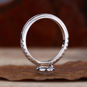 แหวนเพชรสำหรับผู้หญิงแบบหลวมขนาด0.60 CT ลูกแพร์สำหรับงานแต่งงานและงานหมั้นรัศมี GVS1ห้องปฏิบัติการสร้าง - Product Image 2