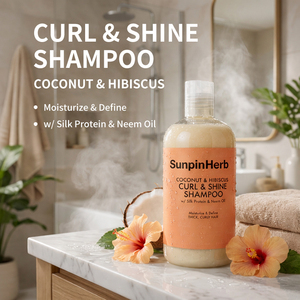 Champú Hidratante Definidor de Rizos con Coco, Hibisco y Aceite de Neem para el Cuidado del Cabello Grueso, Rizado y Encrespado - Product Image 3