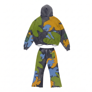 Conjunto de Sudadera con Capucha y Pantalones Deportivos Transpirables de Invierno para Hombre, ZAINI, 380 GSM, Felpa de Algodón 100% Premium, con Logotipo Personalizado - Product Image 2