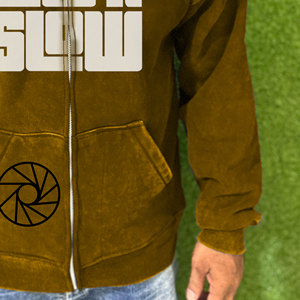 Sudadera con Capucha Personalizada, Ecológica, 100% Algodón, Estilo Vintage, Hombros Caídos, Corte Regular, Manga Larga, Estilo Francés - Product Image 4