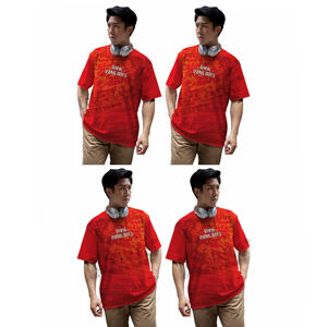 T-shirt décontracté pour hommes Tissu en coton mélangé de haute qualité pour une utilisation professionnelle décontractée et streetwear - Product Image 1