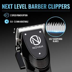 Kit de tondeuses à cheveux sans fil professionnelles pour hommes, kit de coupe de cheveux dégradé avec tondeuse électrique à piles - Product Image 6