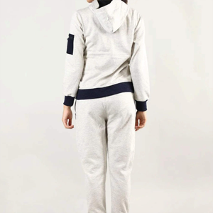 ชุดกีฬาแบบสองชิ้นสำหรับผู้หญิง, ชุดวอร์มน้ำหนักเบาแห้งเร็วกางเกงยืดได้สำหรับฤดูหนาว - Product Image 5