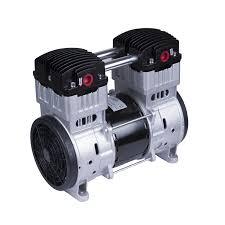 Compresseur d'air à piston portable alimenté par courant alternatif, lubrification sans huile, moteur refroidi par air, composants principaux du moteur inclus, silencieux, 220V/110V - Product Image 2