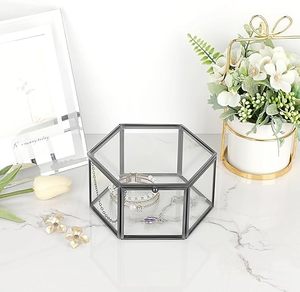 Zinc Plated Brass and Glass <b>Vintage</b> Engraved Rectangle Jewelry <b>Box</b> Home Decorative Beautifully Hand Crafted Bulk - Product Image 1