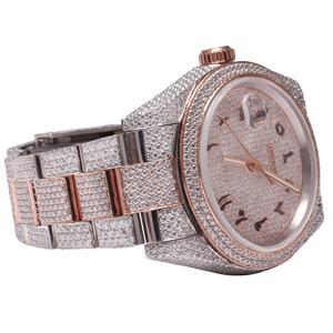 Reloj de diamante VVS Moissanite de alta calidad Busto hacia abajo Iced Out Hiphop Movimiento automático Relojes de lujo para mujeres - Product Image 3
