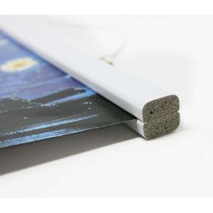 White Plastic Magnetic <b>Poster</b> Strips 30.5 cm Pair - Product Image 6