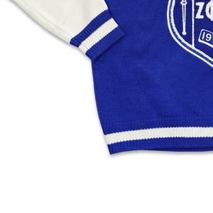 เสื้อสเวตเตอร์ถักสำหรับผู้หญิงและผู้ชายผ้าอะคริลิค Zeta phi Beta โลโก้และสีกำหนดเอง - Product Image 5