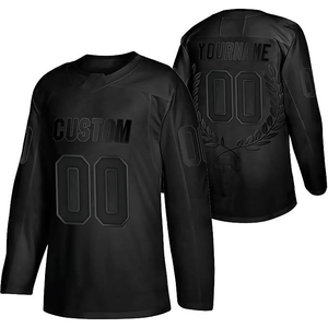 Maillot de hockey sur glace personnalisé respirant de haute qualité 100% polyester antibactérien Meilleure qualité Vente en gros Design de mode Créez le vôtre - Product Image 4