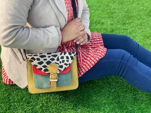 ใหม่สไตล์ตะวันตกพิมพ์สัตว์ขนสัตว์หนังไหล่กระเป๋าคุณภาพสูงแฟชั่นของแท้หนังสัตว์สลิงด้านข้างกระเป๋าถือ - Product Image 2