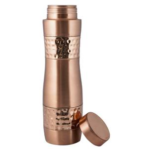 Presenting New Sipper <b>Water</b> <b>Copper</b> <b>Bottle</b> with Matte and Bottom Hammered with Mirror Polished Finished <b>Copper</b> Sipper <b>Bottle</b> - Product Image 2