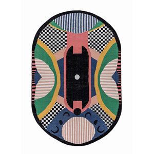 Alfombra de Lana Zen Zest Adwp-13082, Gris y Negra, Tejido Plano, Rectangular de 4m, Estilo Kilim, para el Hogar, Pasillo, Alfombra Abstracta de Yute para el Suelo del Hogar - Product Image 1
