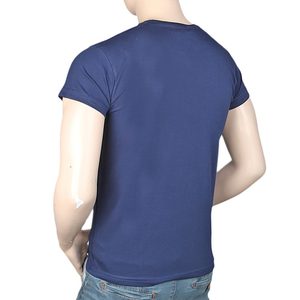 Camiseta Estampada de Corte Ajustado para Hombre - Azul Marino - Product Image 4
