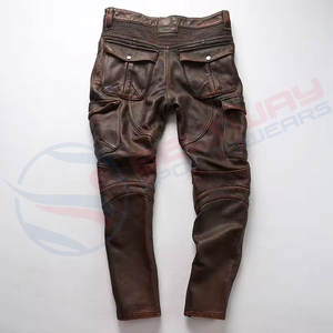 Pantalones de cuero más vendidos para hombres Precio barato Cuero transpirable Mejor venta 2024 Precio bajo para pantalones de cuero para hombres - Product Image 6