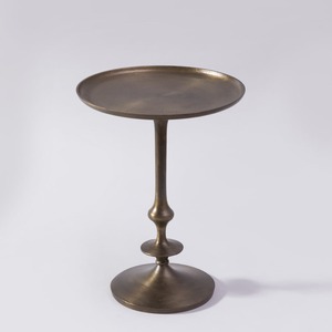 Mesa auxiliar de aluminio chapado en oro de alto acabado, nuevo diseño, muebles de bar de la mejor calidad, precio al por mayor, mesa para servir café - Product Image 1