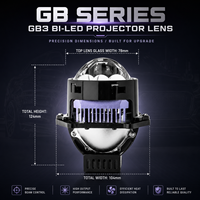 Projecteur LED 3 pouces, laser H4, phares de voiture LED, rénovation RHD LHD, lentille de projecteur Bi-LED 3.0, mise à niveau des éclairages automobiles