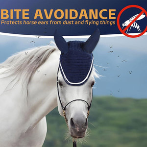 Vente en gros d'équipement équestre équin Bonnet d'oreille personnalisé de qualité supérieure pour cheval Bonnet d'oreille pour cheval - Product Image 4