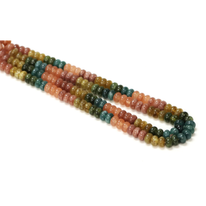 Hermosas Cuentas de Cuarzo Multicolor en Forma de Rondelle, Cuentas de Piedras Preciosas de Cuarzo con Tonos Mixtos de 7-8 mm, Calidad AAA, Venta al por Mayor - Product Image 4