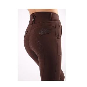 Pantalones ecuestres personalizados al por mayor, pantalones de competición con parche en la rodilla, pantalones técnicos para montar a caballo para mujeres, hombres y niños - Product Image 3