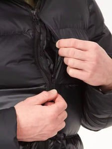 Veste matelassée pour hommes de haute qualité, fournisseur de gros, logo personnalisé, coupe-vent et respirant, matelassée et chaude pour l'hiver - Product Image 4