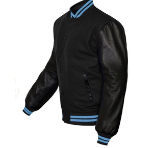 Veste universitaire en molleton personnalisé de haute qualité pour hommes Denim décontracté avec fermeture à glissière pour l'hiver Fabriqué au Pakistan - Product Image 3