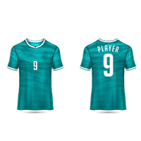 Camiseta de Fútbol Casual de Alta Calidad para Hombre, Marca Ranum International, Tela Vaquera, Logotipo Personalizado, Colores y Tallas para Ligas