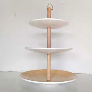 Le plus récent plateau de fruits à 3 niveaux en bambou filé écologique plateaux de service de table pour la décoration alimentaire directement du Vietnam - Product Image 3