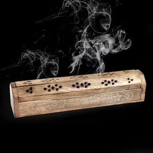 Modern Luxury Wooden <b>Incense</b> <b>Sticks</b> Burner Brass <b>Incense</b> <b>Holders</b> Arabic Household Fragrance Burners Bakhoor <b>Holder</b> - Product Image 3