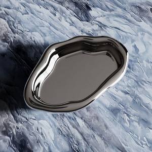 Bandeja de Cerámica Plateada Moderna y Creativa de 27 cm - Product Image 2