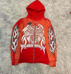 Vente en gros de sweats à capuche avec logo personnalisé en coton polyester brodé avec logo personnalisé sweat à capuche zippé manteaux à capuche - Product Image 5