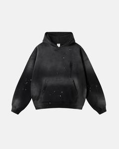 Sweat à capuche épais pour homme, coupe oversize, effet vieilli, délavé soleil, délavé à l'acide, style vintage, haute qualité, Nouvelle Arrivée 2026, Tendance - Product Image 3