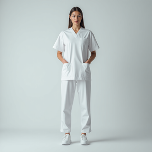 2025 nouvelle infirmière uniformes col en v haut survêtement pantalon gommage ensembles vêtements de travail chirurgicaux dentiste soins infirmiers costume hôpital médecin tenue gommage - Product Image 2
