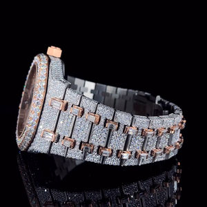 <b>Mechanical</b> Quartz Sport Business Hip Hop Moissanite Diamond New Customized 14k Rose Gold Plated <b>Watch</b> <b>for</b> <b>Men</b> - Product Image 4